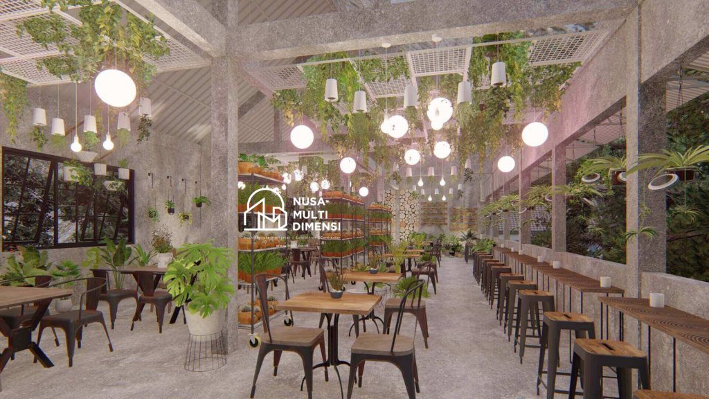 Desain Interior Cafe Florist Bogor 10