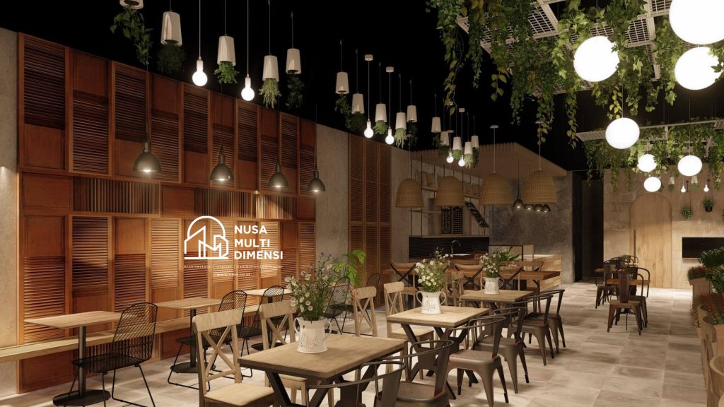Desain Interior Cafe Florist Bogor 4