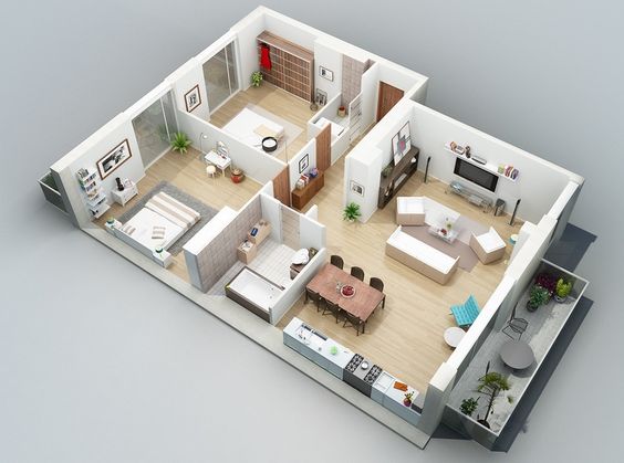Denah Rumah 2 Lantai 1