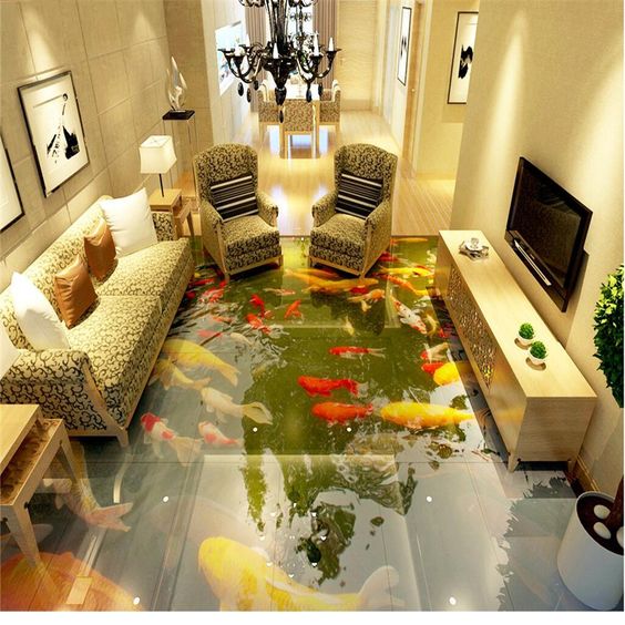 Desain Kolam Koi dalam Rumah 1