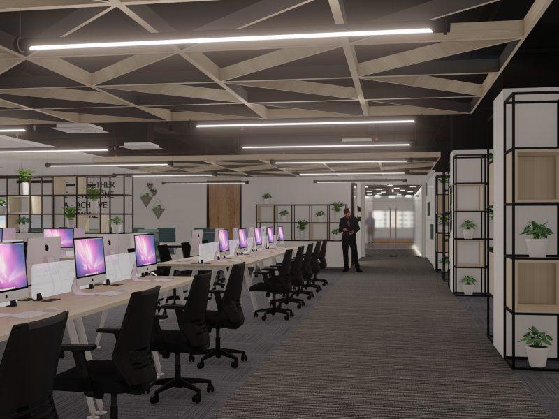 Desain Interior Kantor Gedung KPK C1