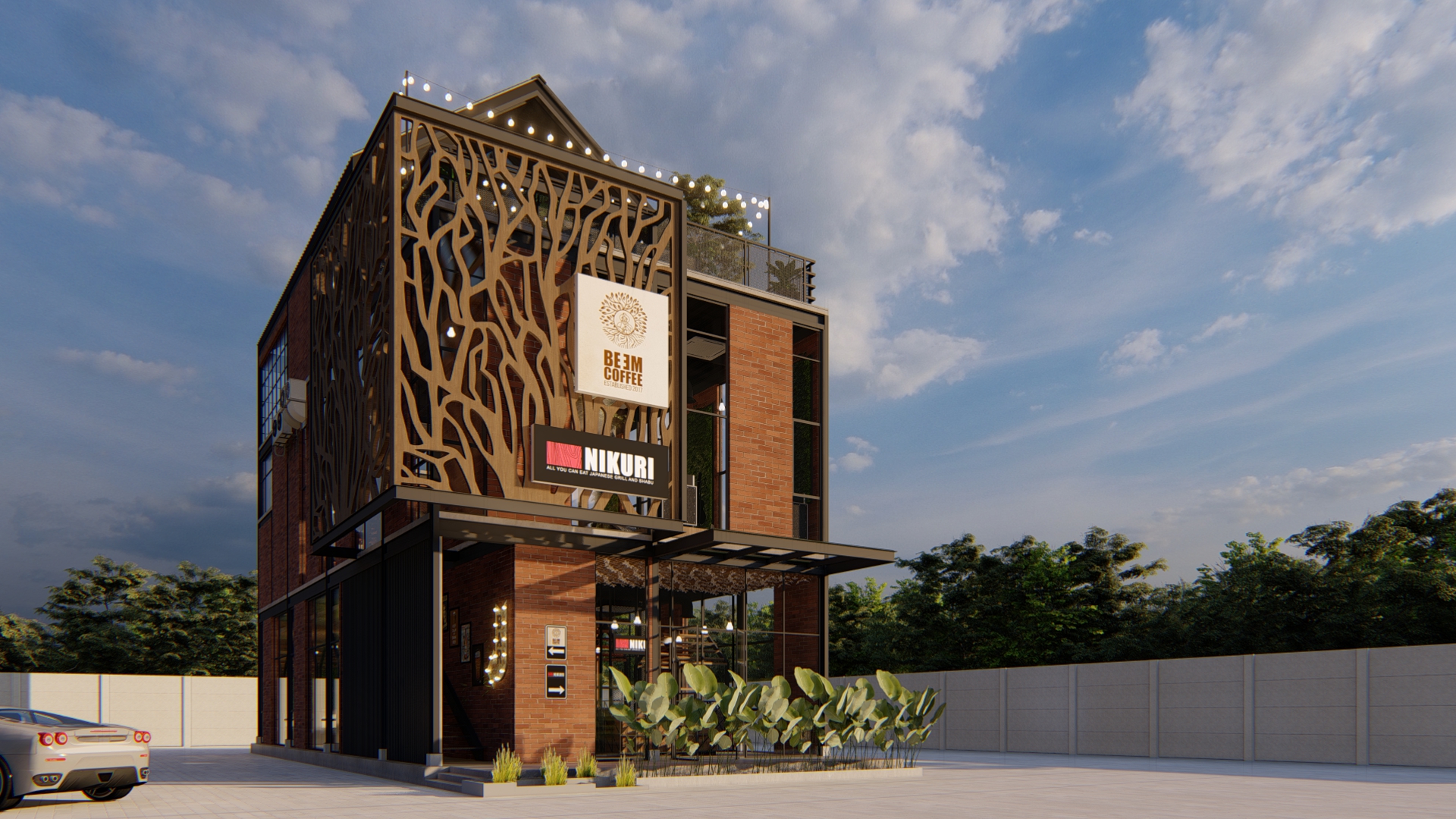 Desain CAFE BE-EM Pd KELAPA JAKARTA