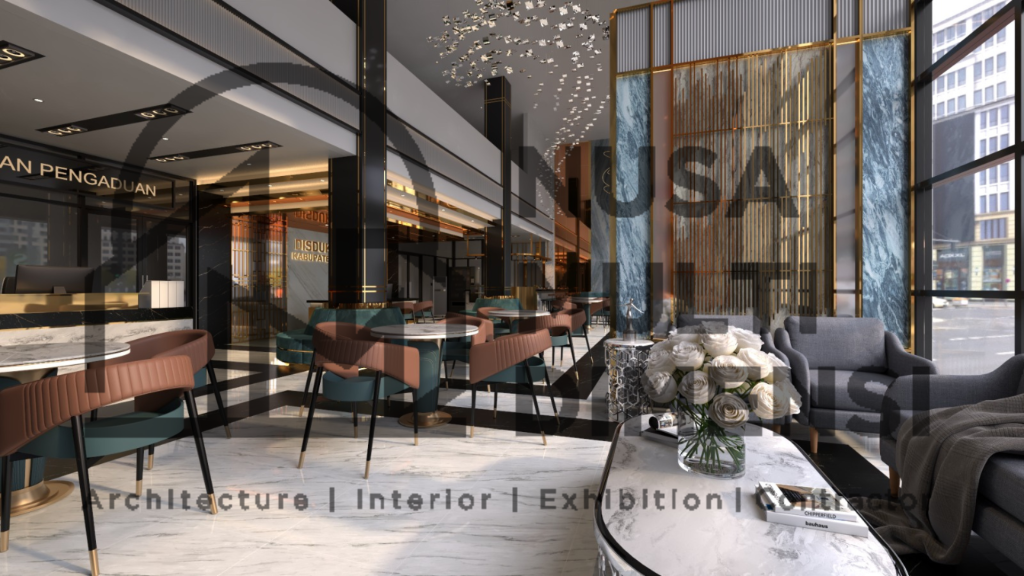 Desain interior kantor nyaman dan profesional dengan layout modern